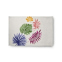 Simply Daisy 2' x 3' Multi Brambles Spring Chenille Indoor/Outdoor Rug