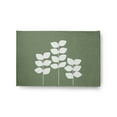 thumbnail image 1 of Simply Daisy 2' x 3' Muted Green Simple Stems Spring Chenille Indoor/Outdoor Rug, 1 of 3