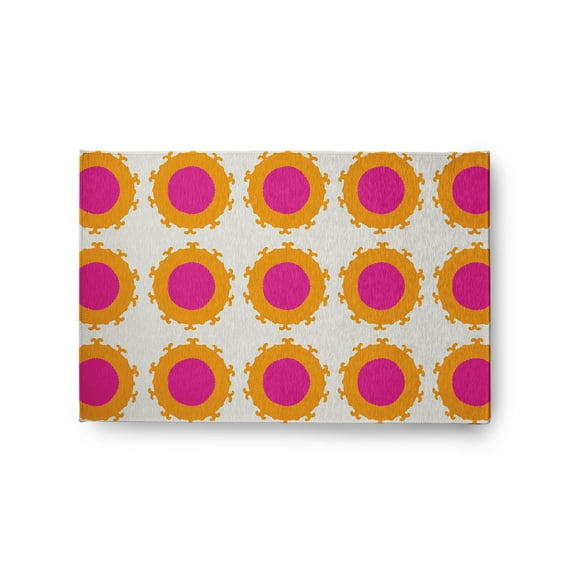 Simply Daisy 2' x 3' Orchid Pan Bubbles Spring Chenille Rug