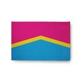 thumbnail image 1 of Simply Daisy 2' x 3' Pansexual Chevron Pansexual Chevron Chenille Indoor/Outdoor Rug, 1 of 3