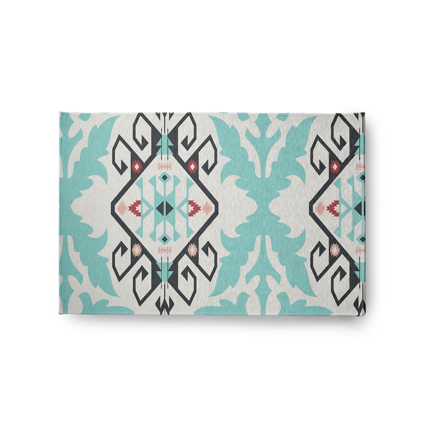 Simply Daisy 2' x 3' Pepper Bombay Medallion Spring Chenille Indoor/Outdoor Rug