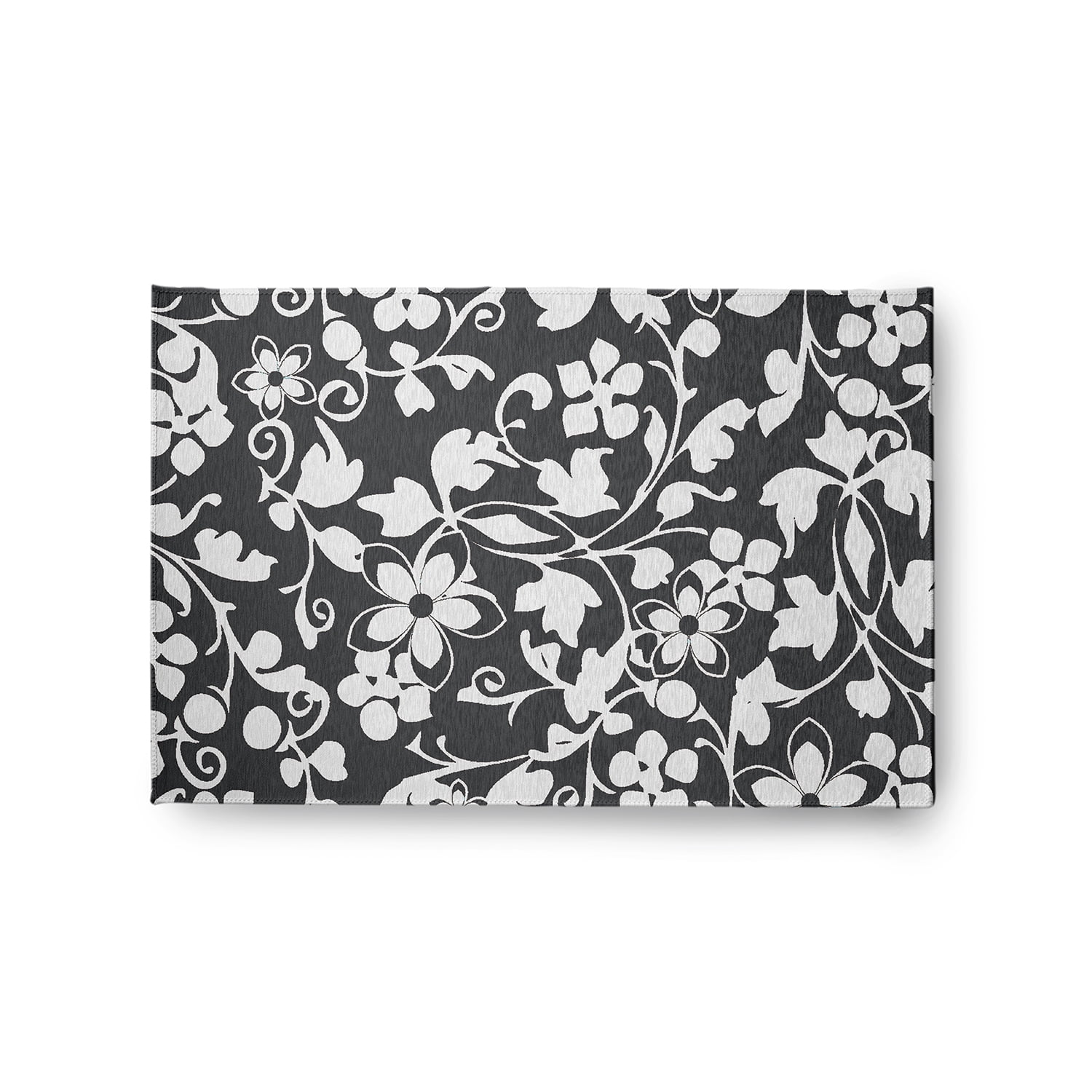 Simply Daisy 2' x 3' Pepper Evelyn Spring Chenille Indoor/Outdoor Rug