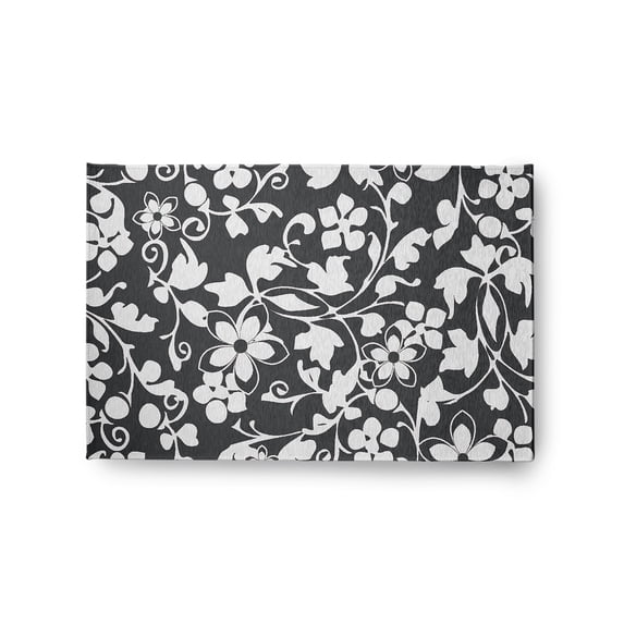 Simply Daisy 2' x 3' Pepper Evelyn Spring Chenille Indoor/Outdoor Rug