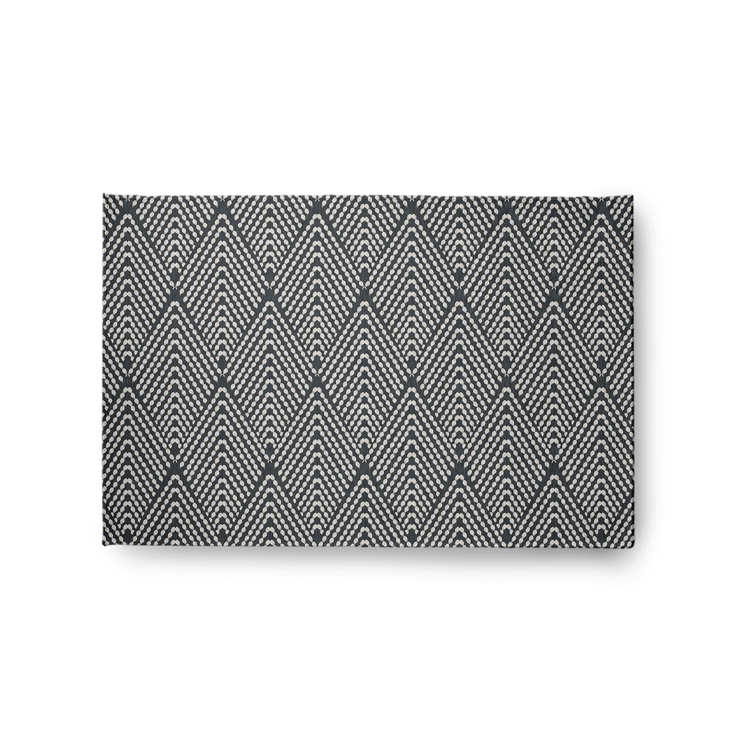 Simply Daisy 2' x 3' Pepper Lifeflor Diamond Spring Chenille Indoor/Outdoor Rug