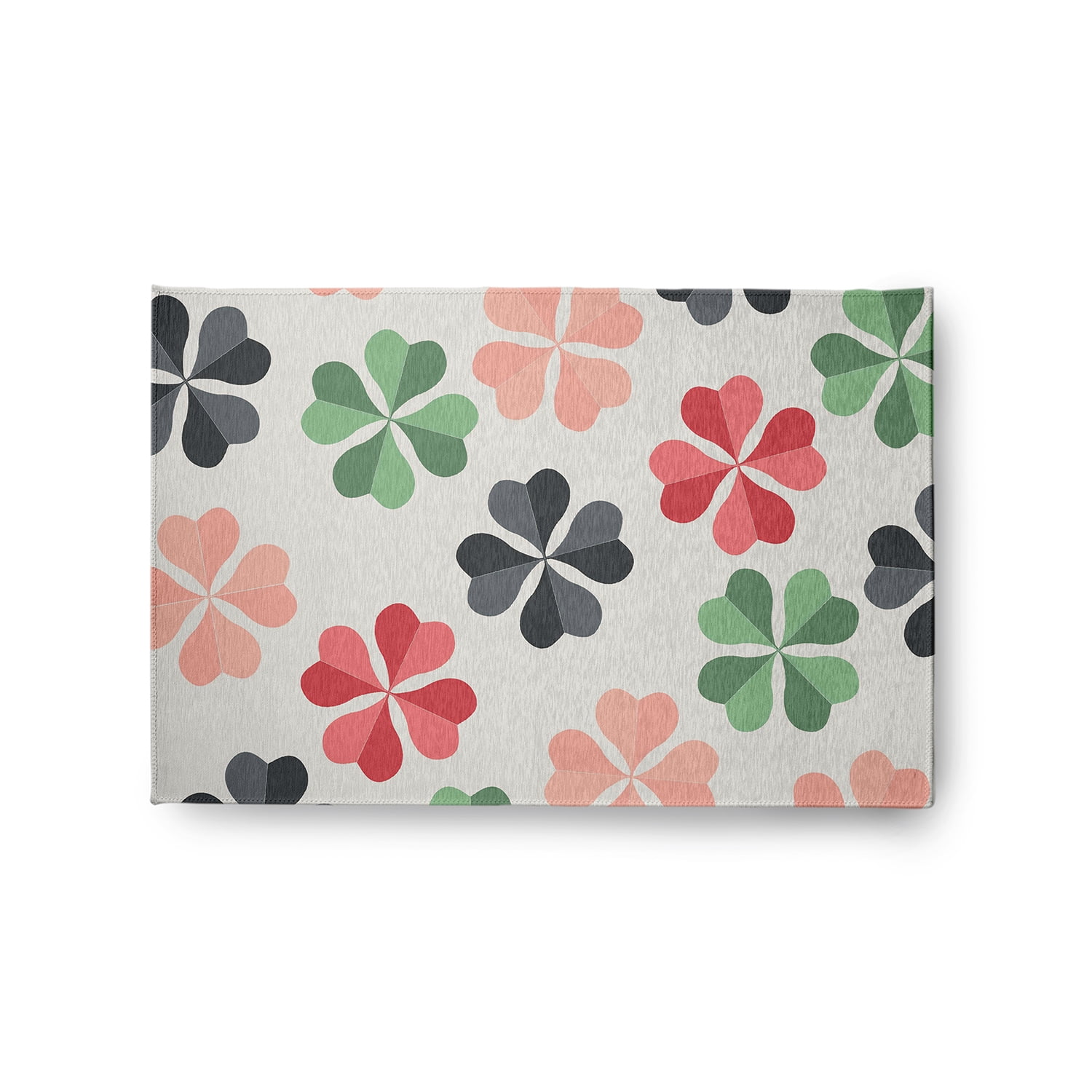 Simply Daisy 2' x 3' Pepper Lucky Patch St. Patrick's Day Chenille Rug