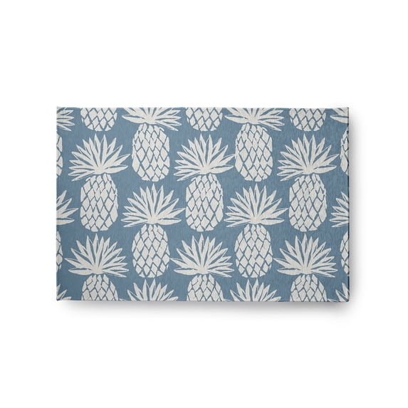 Simply Daisy 2' x 3' Pineapple Pattern Chenille Rug, Dusty Smoke