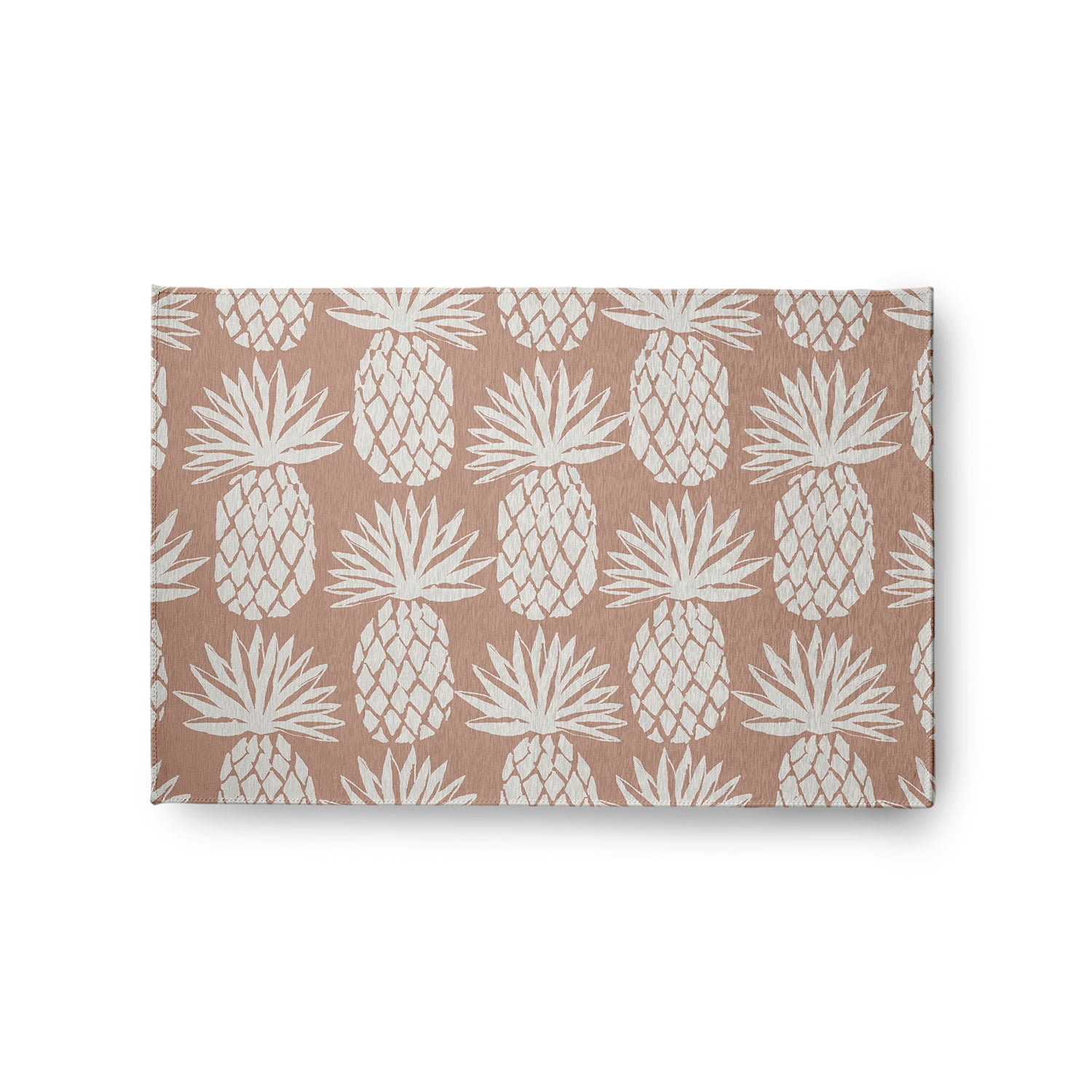 Simply Daisy 2' x 3' Pineapple Pattern Chenille Rug, Mauve