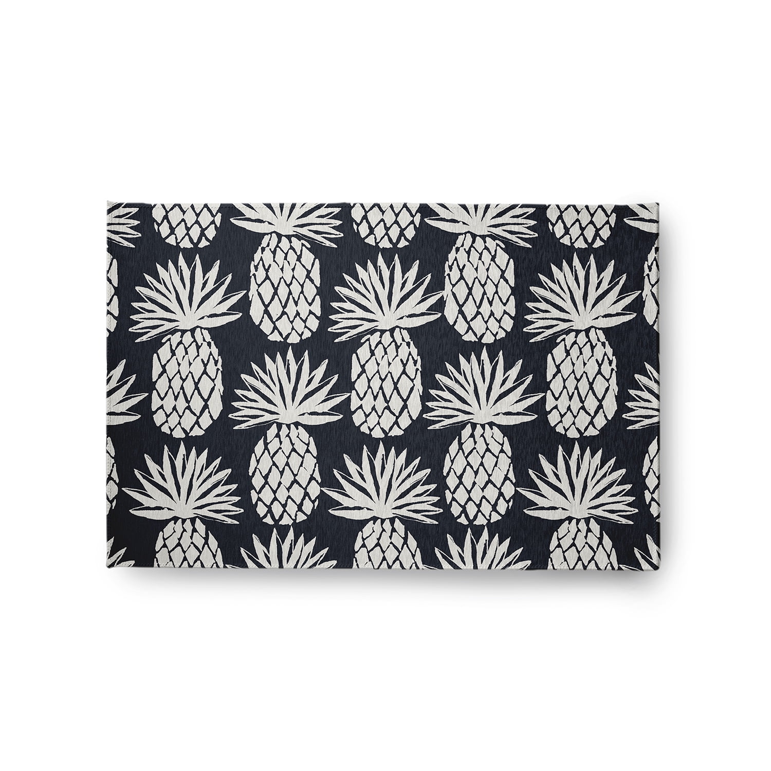 Simply Daisy 2' x 3' Pineapple Pattern Chenille Rug, Shark Blue