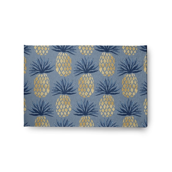 Simply Daisy 2' x 3' Pineapple Stripes Chenille Rug, Dusty Smoke