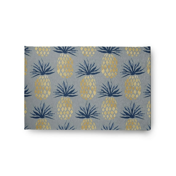 Simply Daisy 2' x 3' Pineapple Stripes Chenille Rug, Pretty Grey