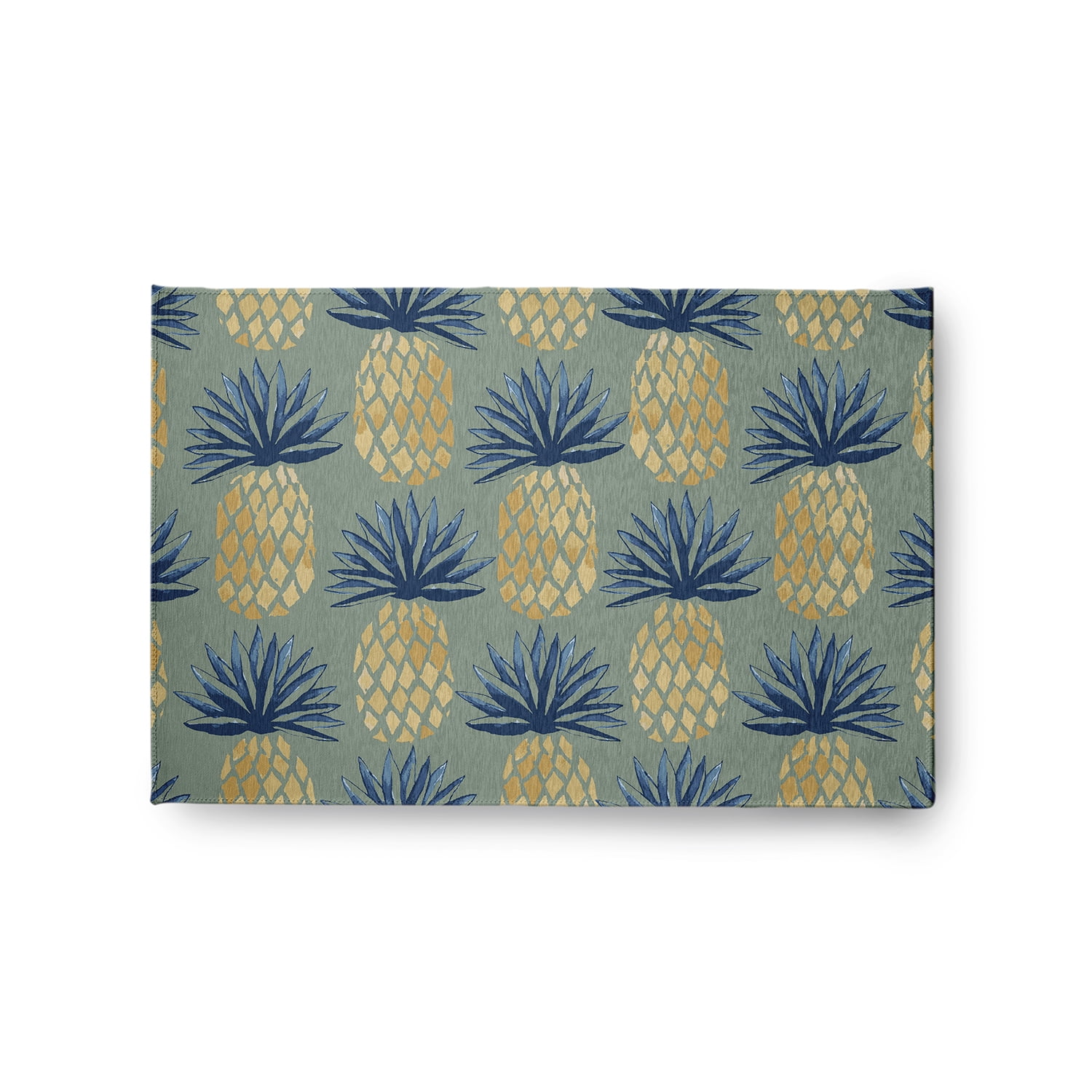 Simply Daisy 2' x 3' Pineapple Stripes Chenille Rug, Sage