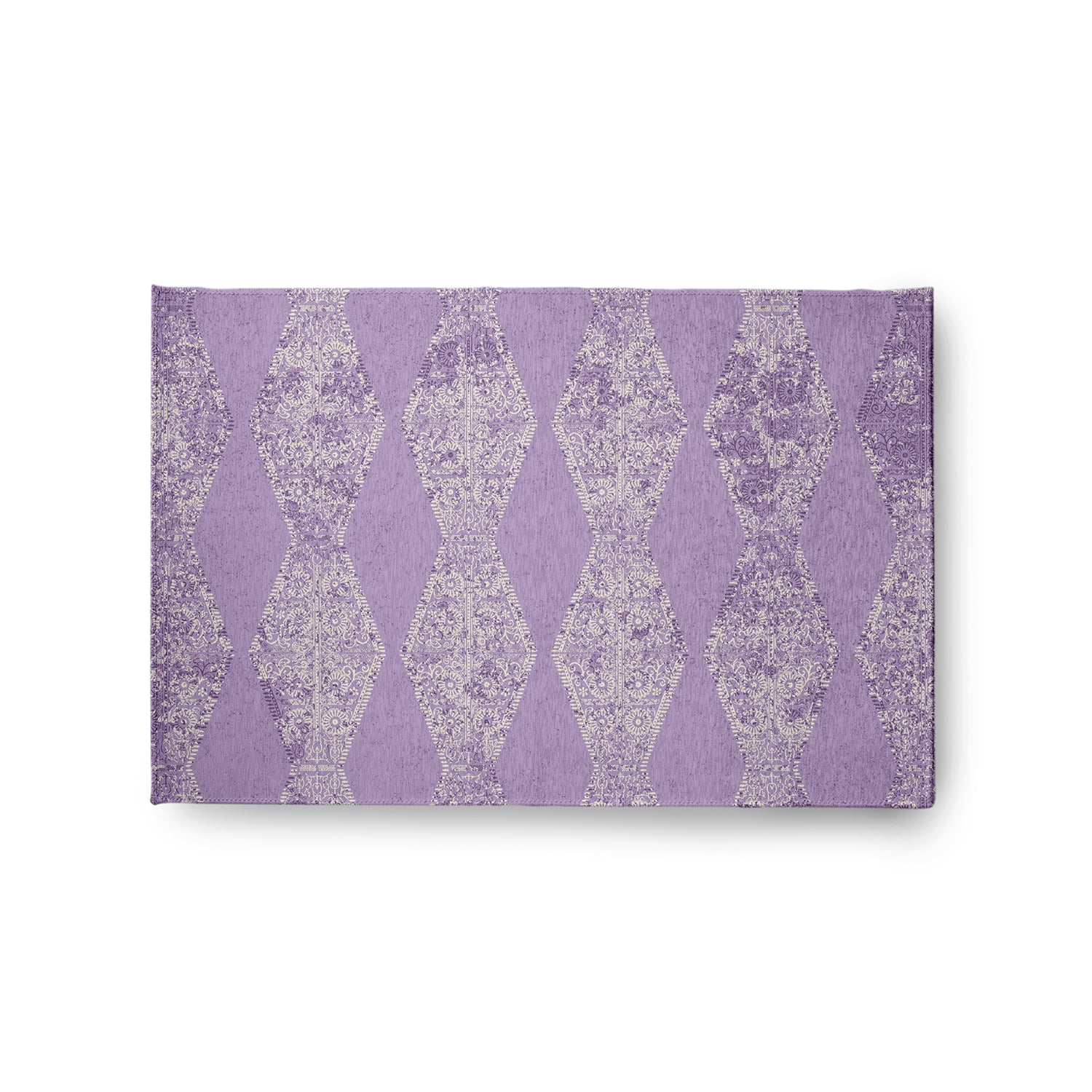 Simply Daisy 2' x 3' Purple Pyramid Stripe Chenille Indoor/Outdoor Rug