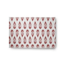 Simply Daisy 2' x 3' Red Ikat Tears Chenille Rug