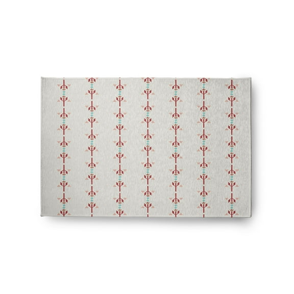 Simply Daisy 2' x 3' Red Jodhpur Stripe Spring Chenille Rug