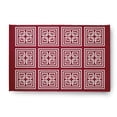 thumbnail image 1 of Simply Daisy 2' x 3' Sporty Red Greek New Key Rug, 1 of 5