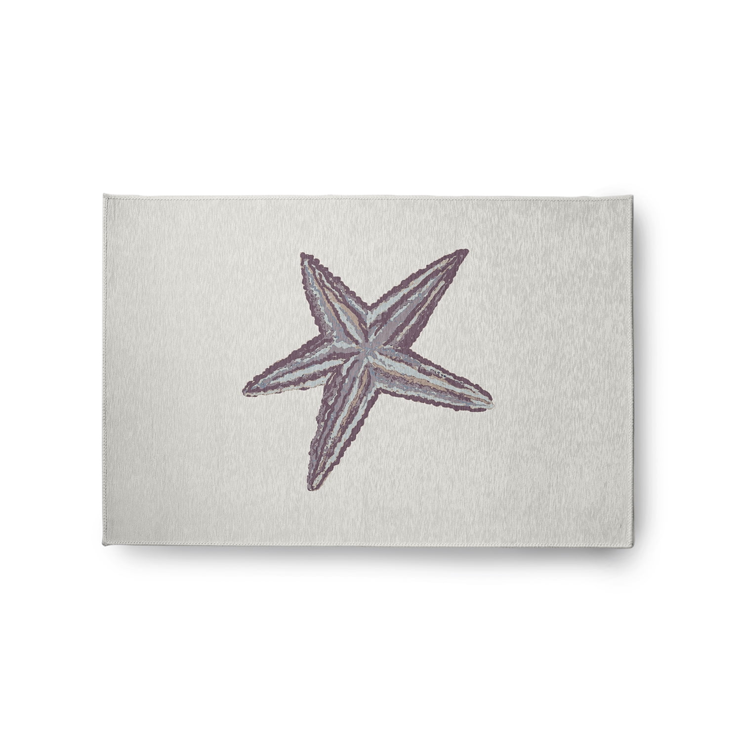 Simply Daisy 2' x 3' Starfish Nautical Chenille Rug, Dusty Purple