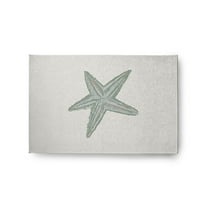 Simply Daisy 2' x 3' Starfish Nautical Chenille Rug, Sage