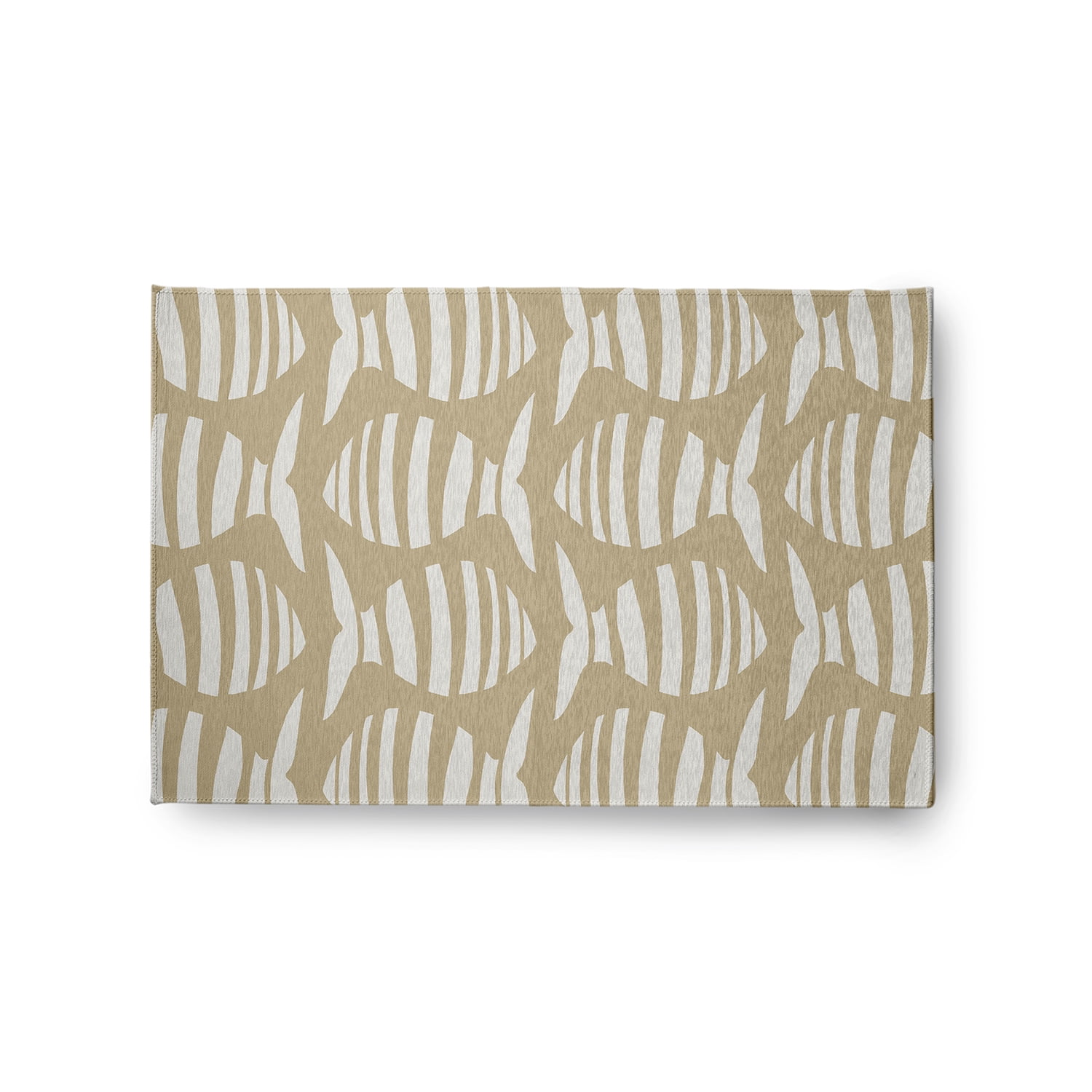Simply Daisy 2' x 3' Swimming School Nautical Chenille Rug, Taupe