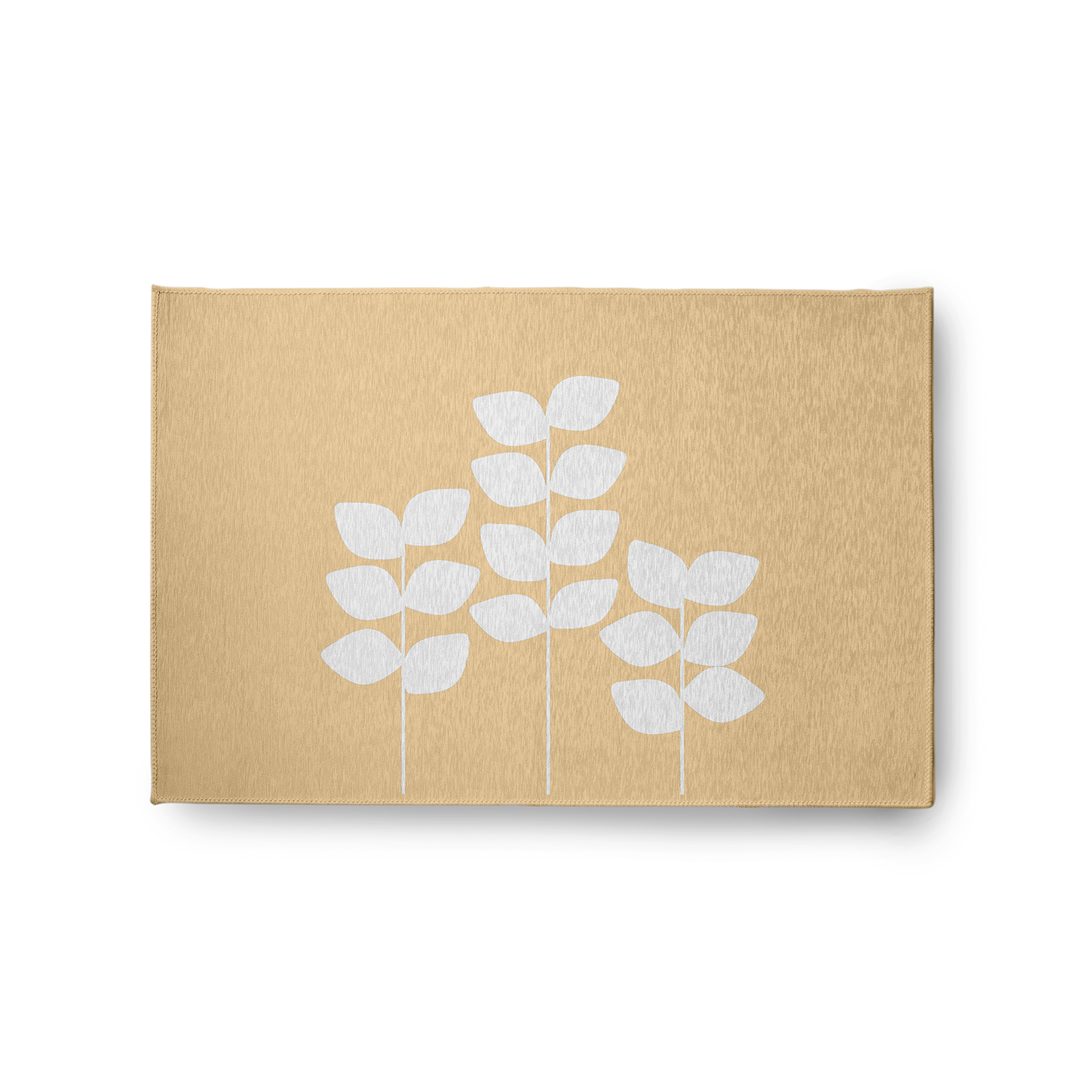 Simply Daisy 2' x 3' Yellow Simple Stems Spring Chenille Rug