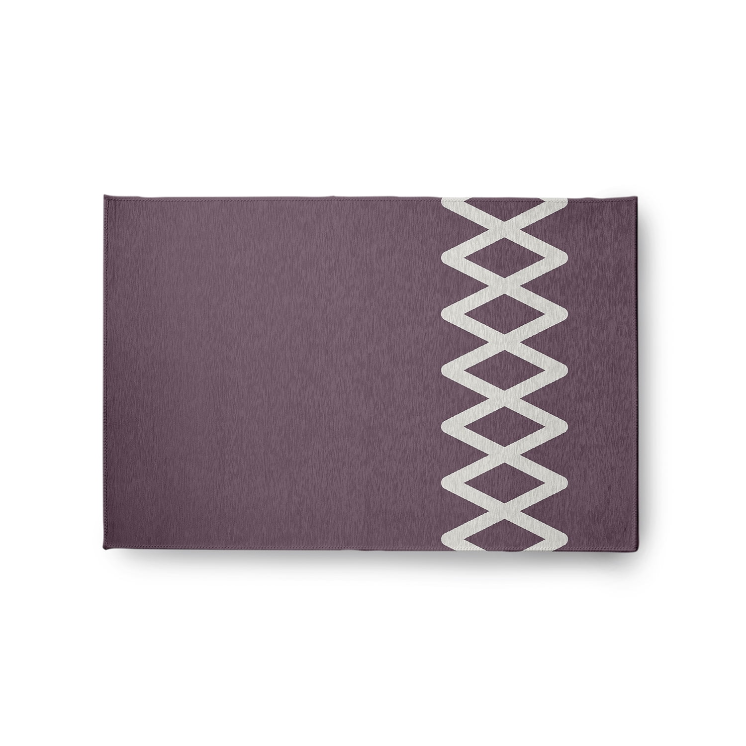Simply Daisy 2' x 3' Zipper Stripe Chenille Rug, Dusty Purple