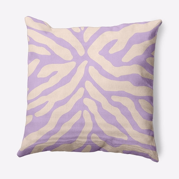 Simply Daisy 20 in x 20 in Contemporary Pink Lilac Polyester Throw Pillow
