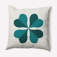thumbnail image 1 of Simply Daisy 20 in x 20 in Modern and Contemporary Green Floral Polyester Throw Pillow, 1 of 4