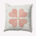 thumbnail image 1 of Simply Daisy 20 in x 20 in Modern and Contemporary Pink and White Floral Polyester Throw Pillow, 1 of 4