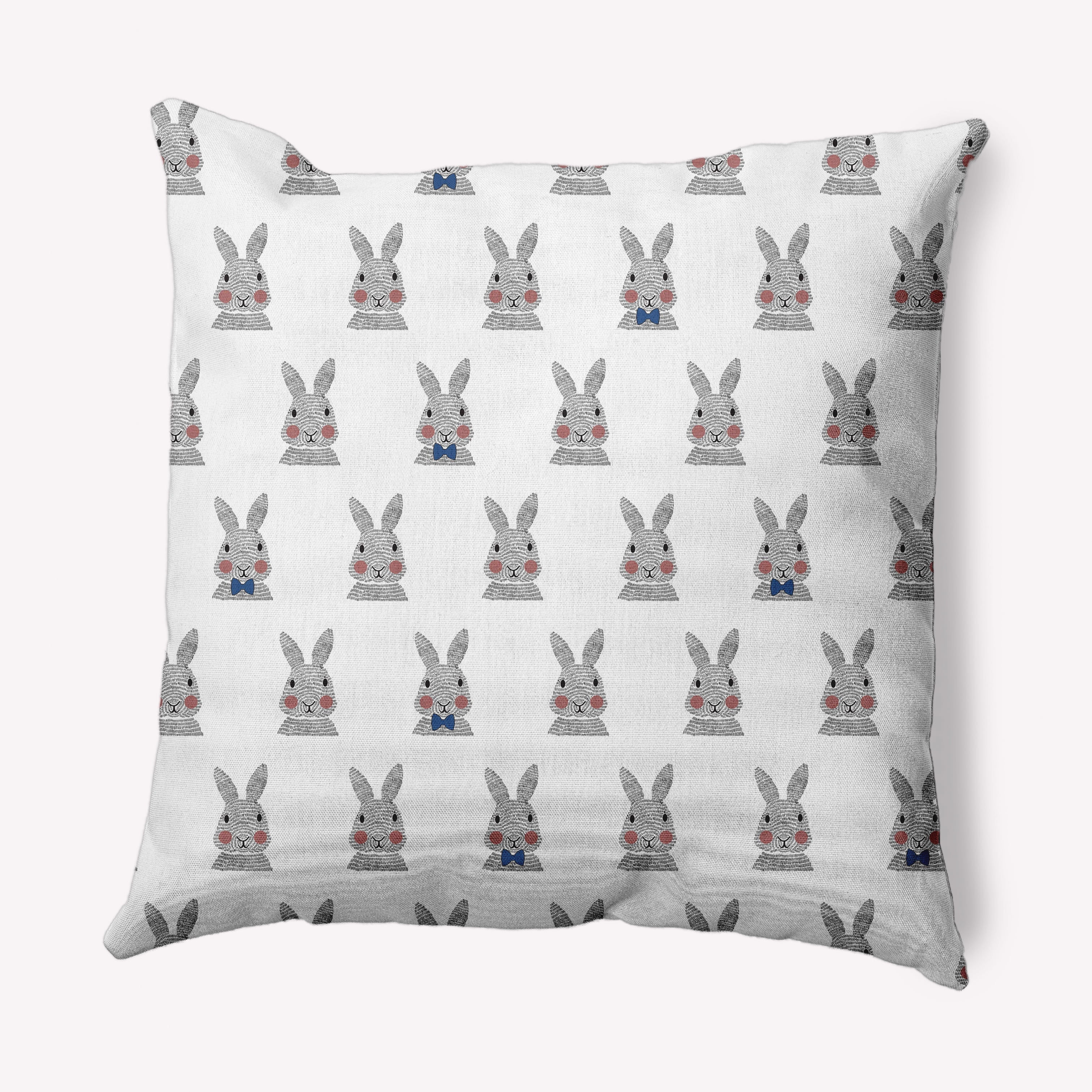 Simply Daisy 20 in x 20 in Multi-color Animal Print Easter Polyester Throw Pillow
