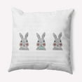 thumbnail image 1 of Simply Daisy 20 in x 20 in Multi-color Animal Print Easter Polyester Throw Pillow, 1 of 4