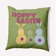 thumbnail image 1 of Simply Daisy 20-inch Square Hoppy Easter Polyester Indoor Pillow, Apple Green Qty 1, 1 of 4