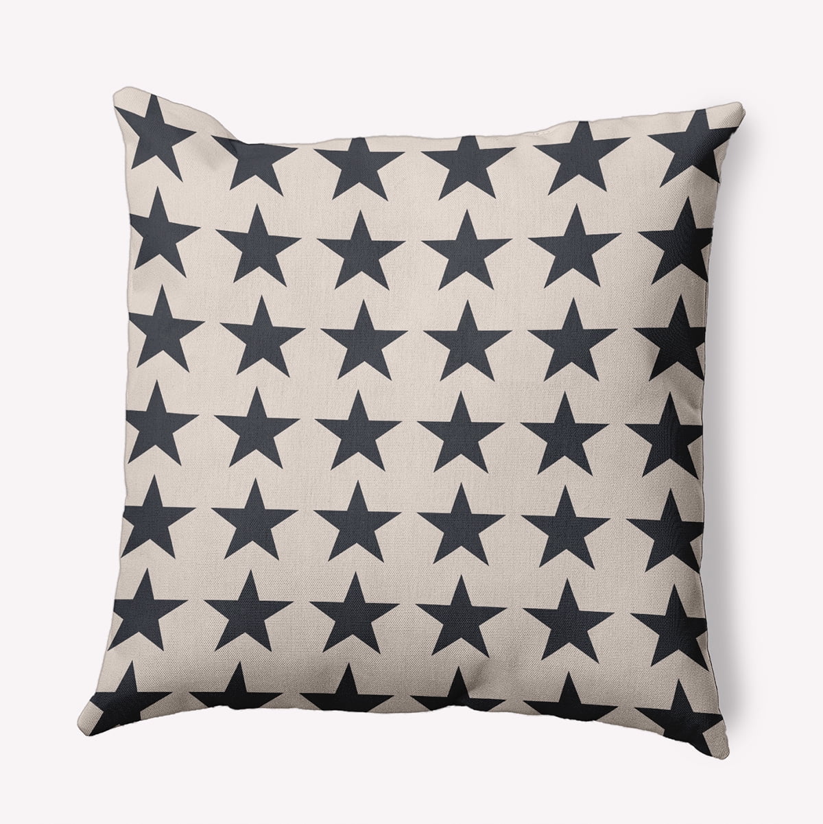 Simply Daisy 20-inch Square Stars Polyester Indoor Pillow, Blue Qty 1