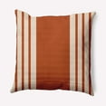 thumbnail image 1 of Simply Daisy 20-inch Square Striped Indoor/Outdoor Polyester Throw Pillow, Sienna, 1 of 3
