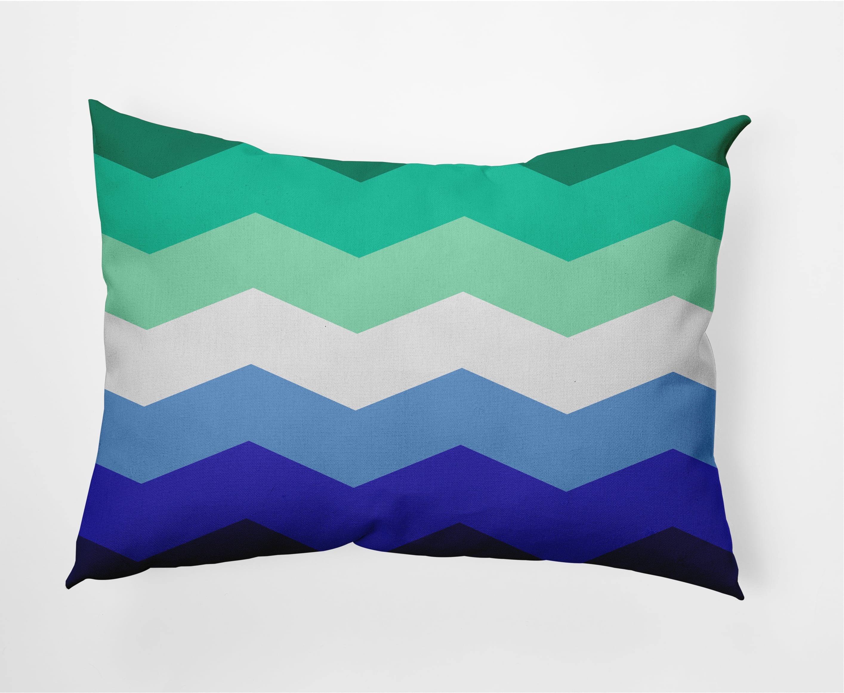 Simply Daisy 20" x 14" Contemporary Chevron Pride Day Polyester Decorative Lumbar Pillow