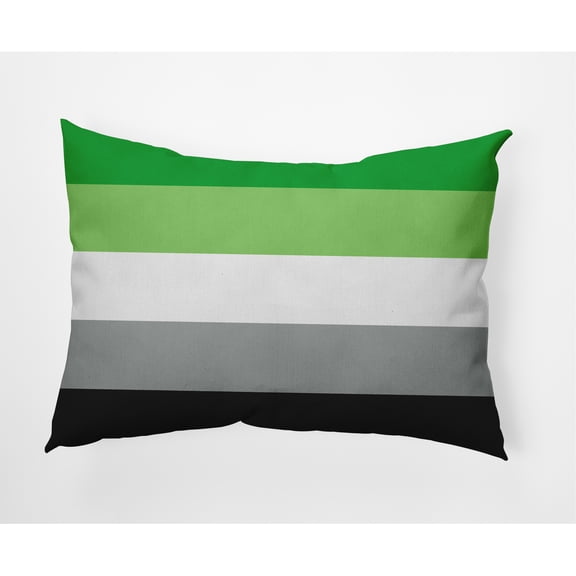 Simply Daisy 20" x 14" Contemporary Pride Day Polyester Decorative Lumbar Pillow