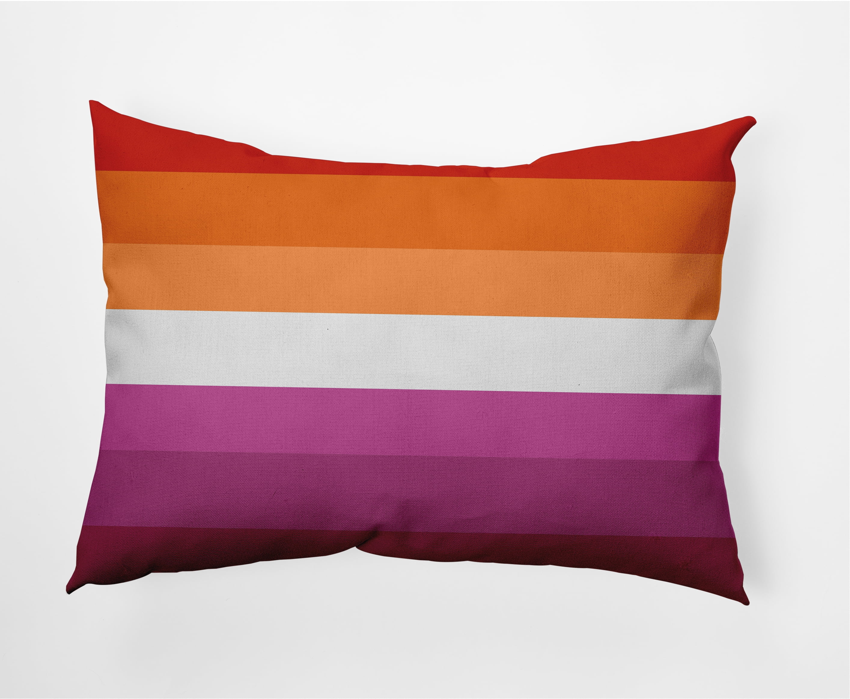 Simply Daisy 20" x 14" Contemporary Stripes Pride Day Polyester Decorative Lumbar Pillow