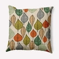 thumbnail image 1 of Simply Daisy 20" x 20" Autumn Leaves Indoor/Outdoor Polyester Throw Pillow, Muted Gold, 1 of 3