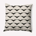 thumbnail image 1 of Simply Daisy 20" x 20" Bat Colony Indoor/Outdoor Polyester Throw Pillow, Cream, 1 of 3