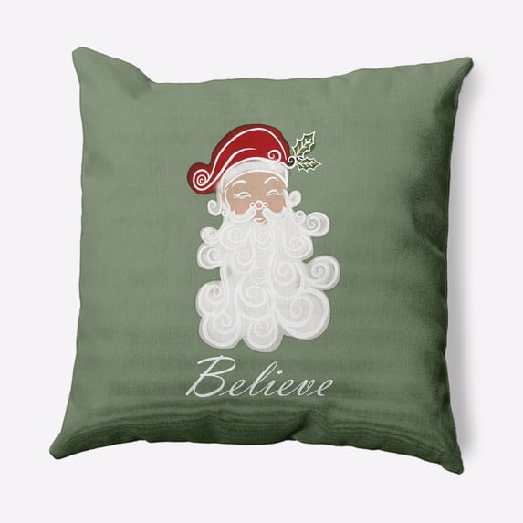 Simply Daisy 20" x 20" Believe in Santa Decorative Throw Pillow