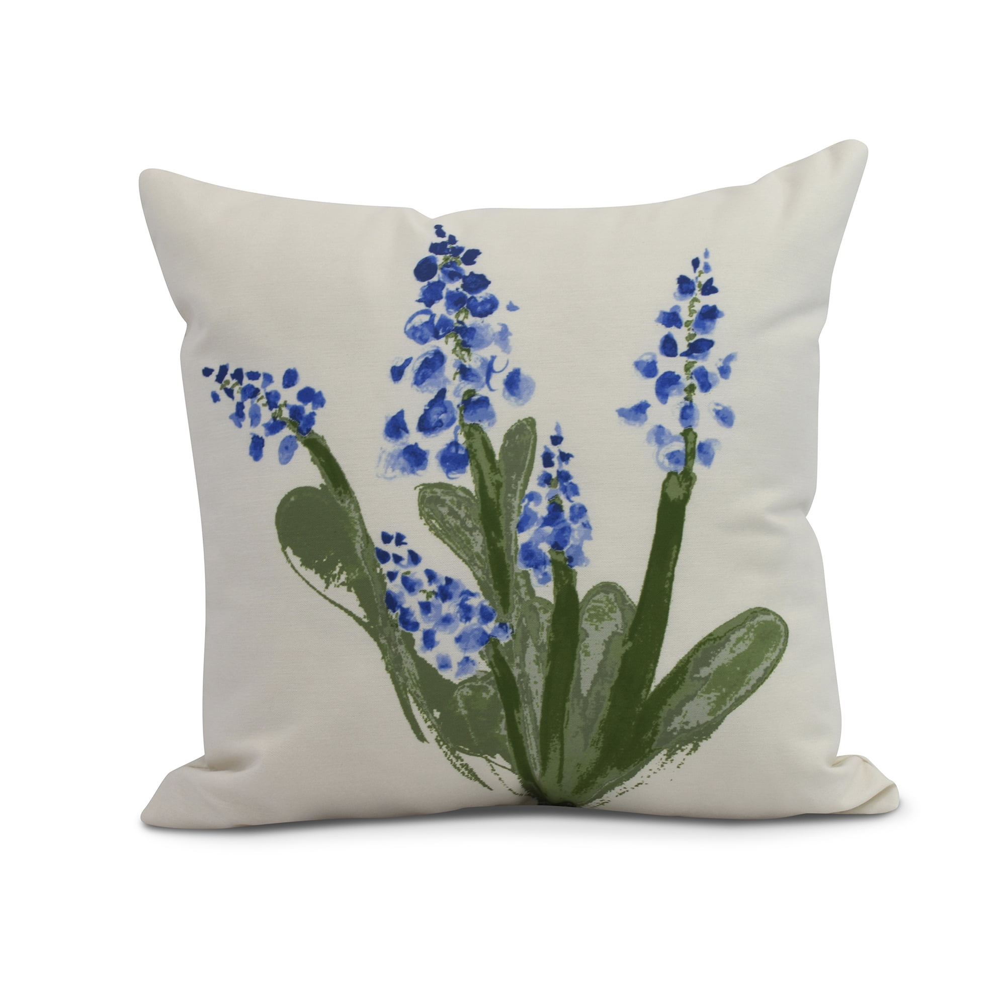 Simply Daisy, 20" x 20" Bluebell Outdoor Pillow, Blue