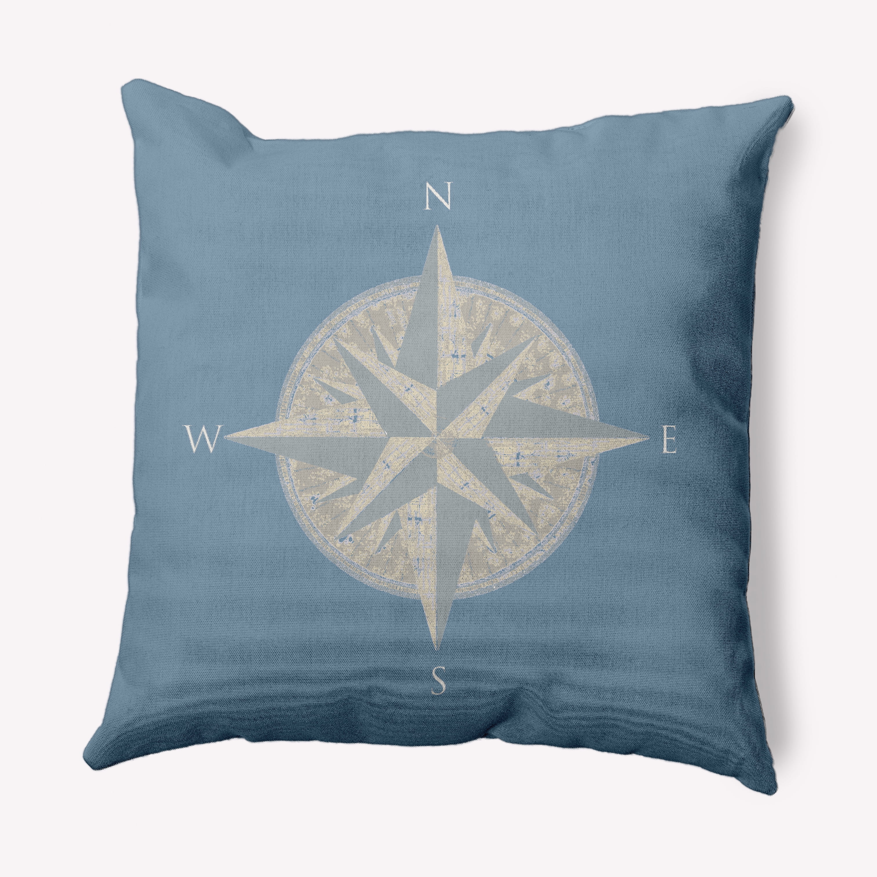 Simply Daisy 20" x 20" Compass Nautical Indoor/Outdoor Throw Pillow