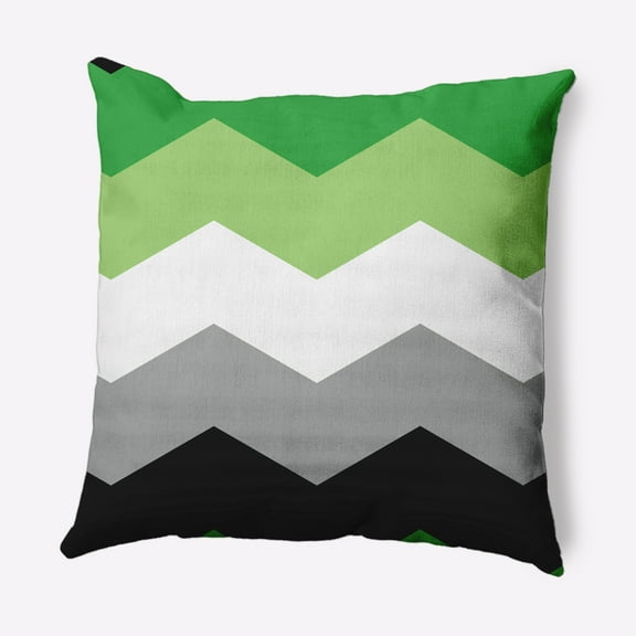 Simply Daisy 20" x 20" Contemporary Chevron Pride Day Polyester Throw Pillow