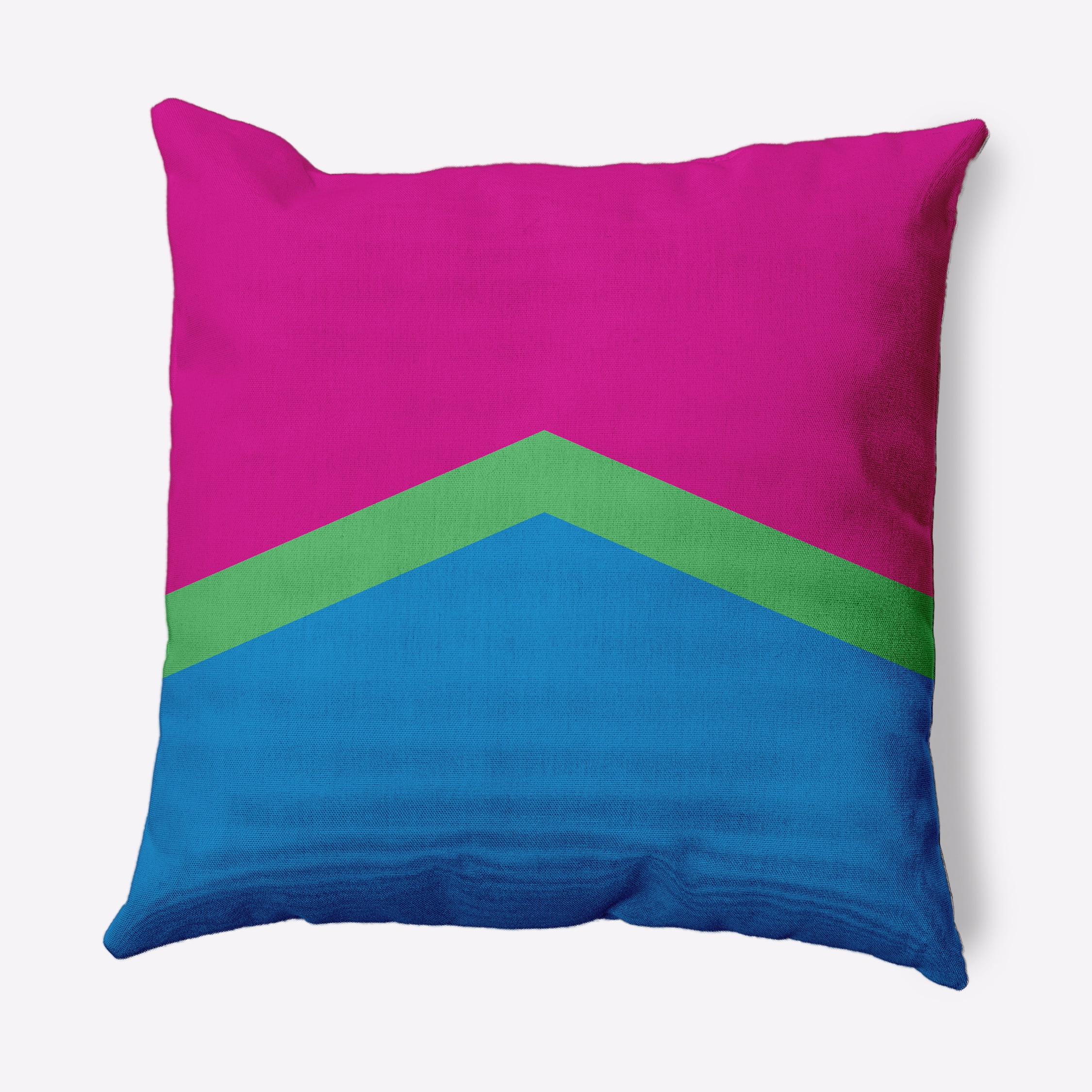 Simply Daisy 20" x 20" Contemporary Chevron Pride Day Polyester Throw Pillow