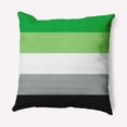 thumbnail image 1 of Simply Daisy 20" x 20" Contemporary Striped Pride Day Polyester Throw Pillow, 1 of 3