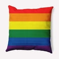thumbnail image 1 of Simply Daisy 20" x 20" Contemporary Stripes Pride Day Polyester Throw Pillow, 1 of 3