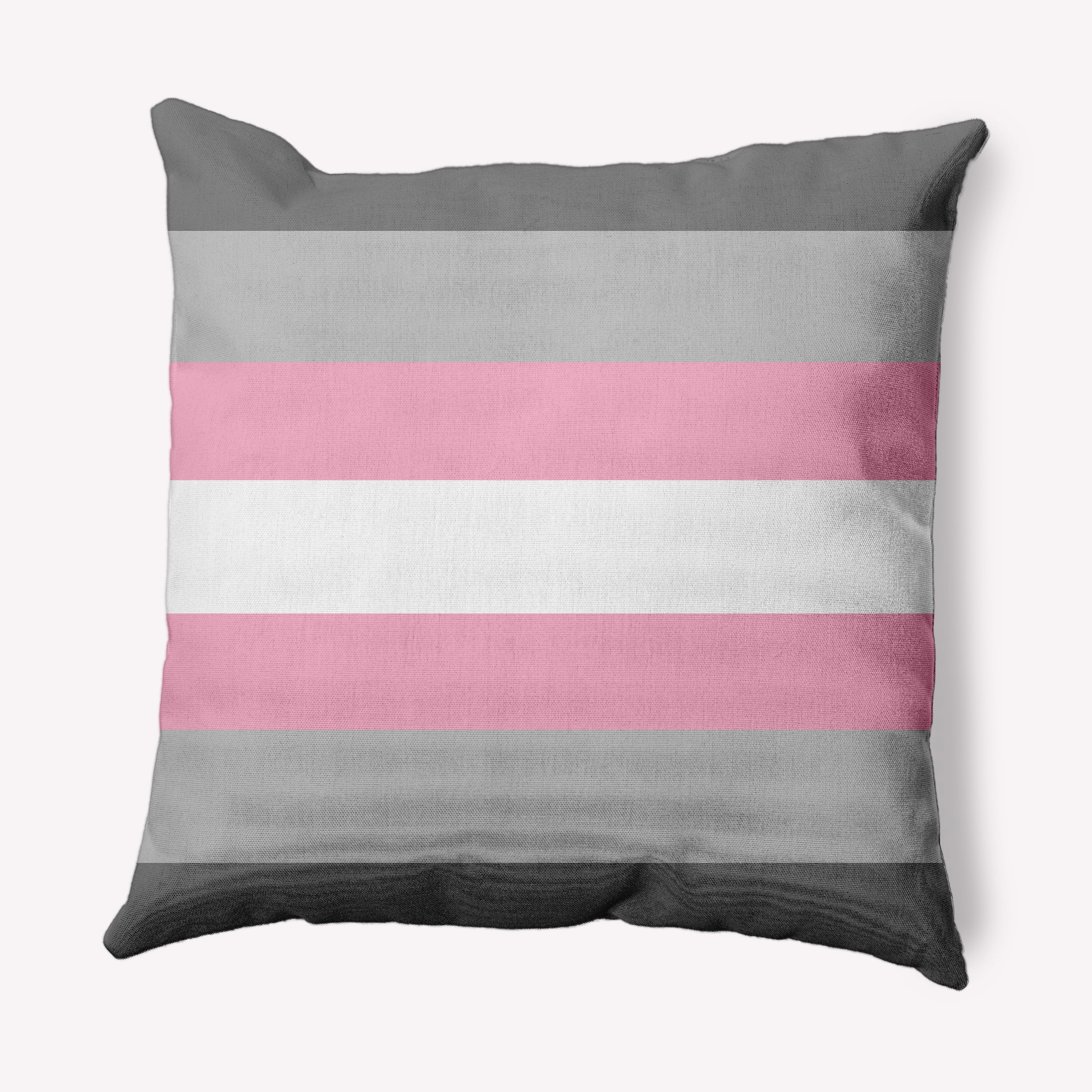 Simply Daisy 20" x 20" Contemporary Stripes Pride Day Polyester Throw Pillow