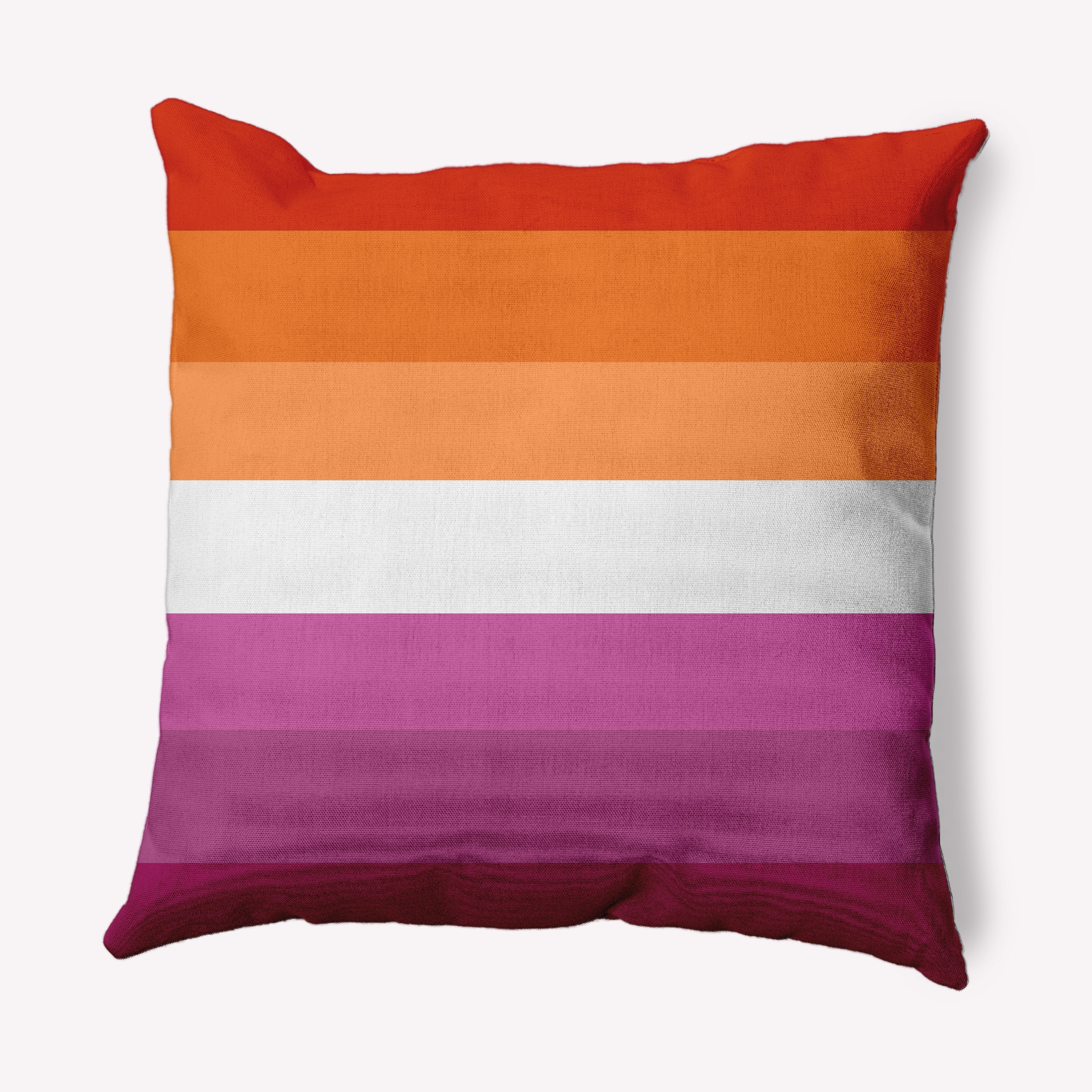Simply Daisy 20" x 20" Contemporary Stripes Pride Day Polyester Throw Pillow