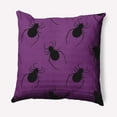 thumbnail image 1 of Simply Daisy 20" x 20" Crawling Spiders Indoor/Outdoor Polyester Throw Pillow, Amethyst, 1 of 3