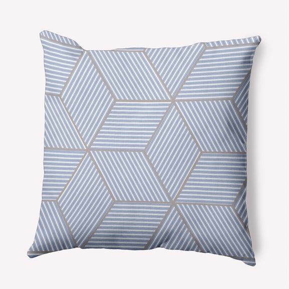 Simply Daisy 20" x 20" Cube Stack Indoor/Outdoor Throw Pillow, Peri (1 count)