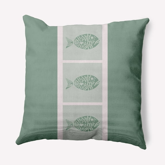Simply Daisy 20" x 20" Fish Chips Nautical Decorative Indoor Pillow