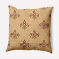 thumbnail image 1 of Simply Daisy 20" x 20" Fleur de Lis Decorative Throw Pillow, Pale Gold, 1 of 4